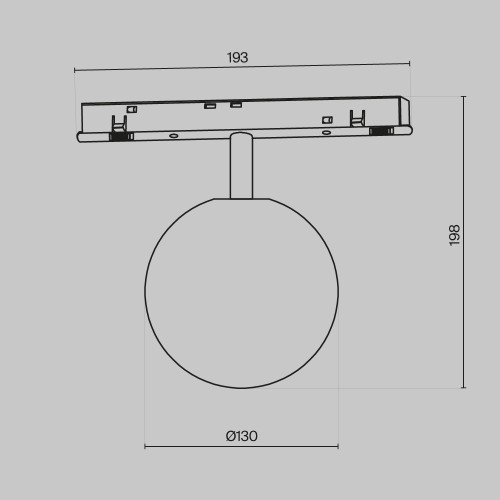 Трековый светильник Technical Maytoni Luna TR038-2-5W4K