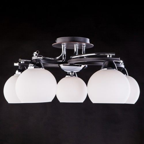 Потолочная люстра Eurosvet 9654/5 хром/венге