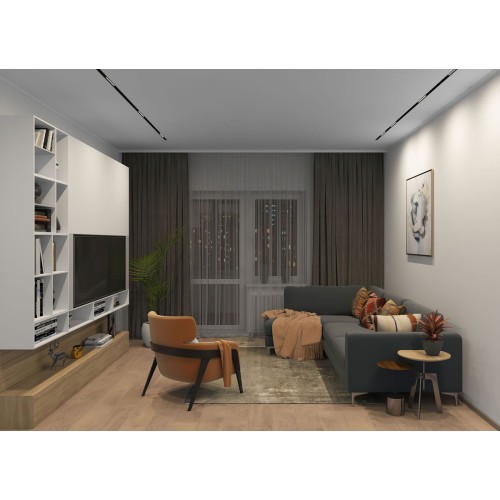 Трековый светодиодный светильник Denkirs DK8001-BK