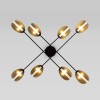 Потолочная люстра Eurosvet Grazia 70148/8 черный/золото Smart a062043