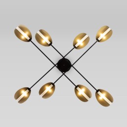 Потолочная люстра Eurosvet Grazia 70148/8 черный/золото Smart a062043