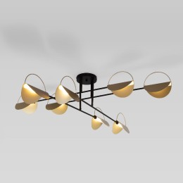 Потолочная люстра Eurosvet Grazia 70148/8 черный/золото Smart a062043