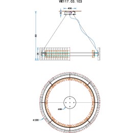 Подвесная люстра Wertmark Patricia WE117.03.103