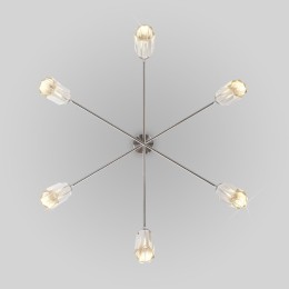 Подвесная люстра Eurosvet Gilian 60163/6 никель Smart a065758