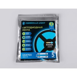 Светодиодная лента Ambrella Light LED Strip 24В COB 12Вт/м 6500K 5м IP20 GS4703