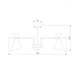 Люстра на штанге Eurosvet 70114/8 белый Smart a047643