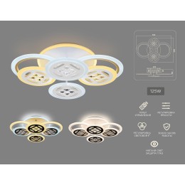 Потолочная светодиодная люстра Ambrella Light Acrylica Ice FA2951