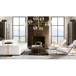 Люстра на штанге Delight Collection Globe Mobile KG0835P-8 brass