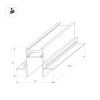 Шинопровод встраиваемый Arlight Mag-Track-2538-FDW-3000 033459