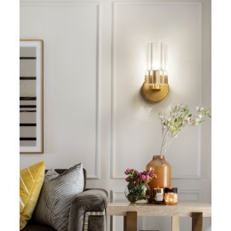 Бра DeLight Collection Wall lamp 8816W gold/clear