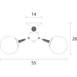 Потолочная люстра Arte Lamp Boston A4485PL-5BK