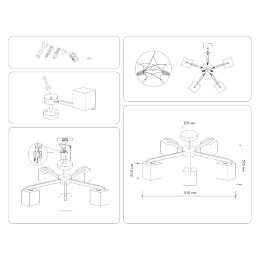 Люстра на штанге Ambrella Light Loft TR83118
