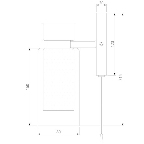 Бра Eurosvet Amado 70115/1 черный