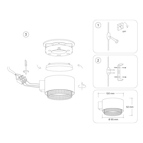 Настенный светильник Ambrella Light Techno family TN71296