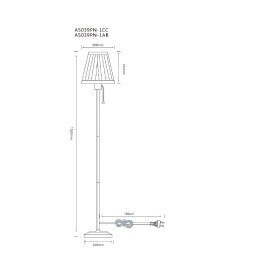 Торшер Arte Lamp Marriot A5039PN-1AB