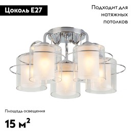 Потолочная люстра Eurosvet Darcy 30160/5 хром