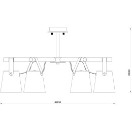 Люстра на штанге Arte Lamp Thomas A7032PL-6BK
