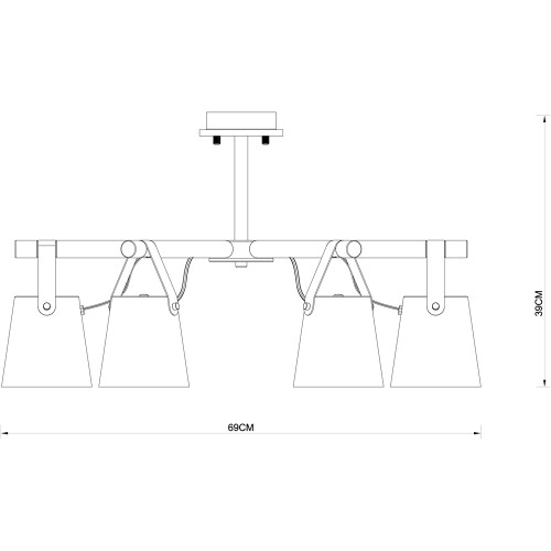 Люстра на штанге Arte Lamp Thomas A7032PL-6BK