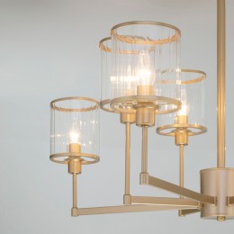 Люстра на штанге Eurosvet Inari 60144/8 золото Smart a061943