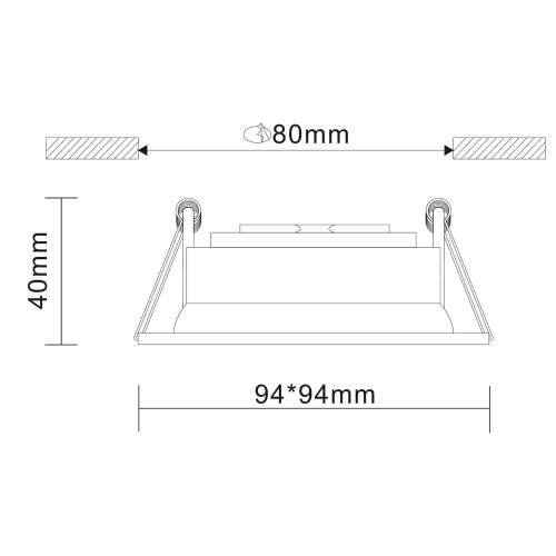 Встраиваемый светильник ST LUCE ST208.418.01