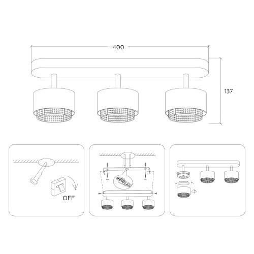Спот Ambrella Light Techno family TN71291