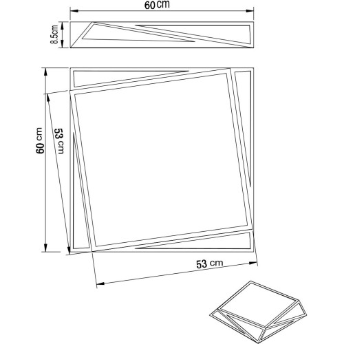 Потолочный светодиодный светильник Arte Lamp Multi-Piazza A1930PL-1WH