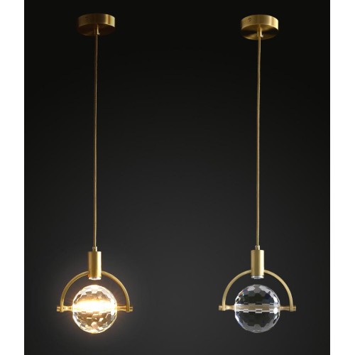 Подвесной светильник DeLight Collection 2121P/A brass/clear