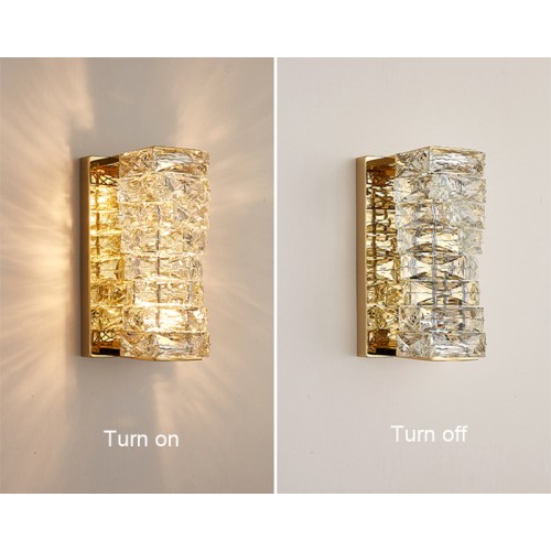 Настенный светильник DeLight Collection Glissando 6005W/S gold/clear