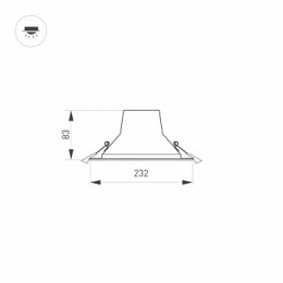 Встраиваемый светильник Arlight IM-Storm-R230-35W Day4000-MIX 032435