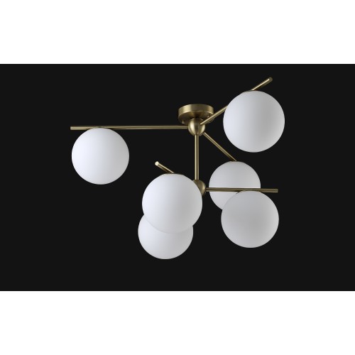 Потолочная люстра Crystal Lux FELIZ SP-PL6 BRONZE/WHITE