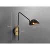 Бра DeLight Collection Wall lamp MT9049-1WB black/bronze