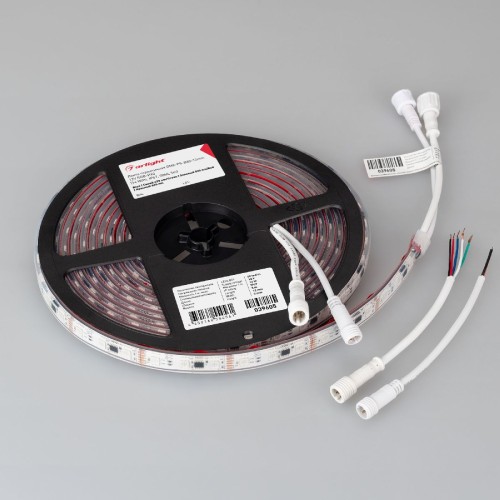 Светодиодная герметичная лента Arlight DMX-PS-B60-12mm 12V RGB-PX3 (14 W/m, IP67, 5060, 5m) 039605