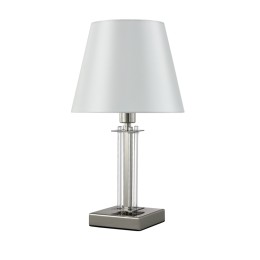 Настольная лампа Crystal Lux Nicolas NICOLAS LG1 NICKEL/WHITE