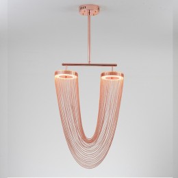 Люстра на штанге Delight Collection Otero 8608P copper