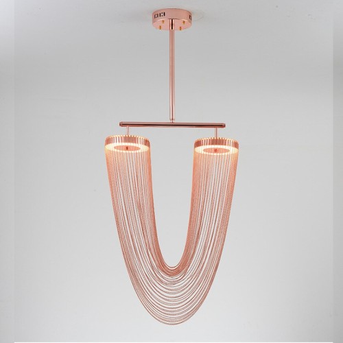 Люстра на штанге Delight Collection Otero 8608P copper