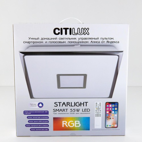 Потолочная светодиодная люстра Citilux Старлайт Смарт CL703AK53G