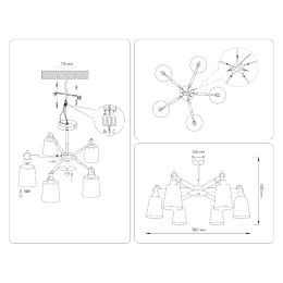Люстра на штанге Ambrella Light Loft TR82211