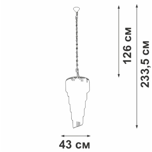 Каскадная люстра Vitaluce V5311-0/13