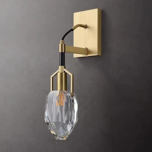 Бра DeLight Collection Wall lamp 8960-1W brass/clear