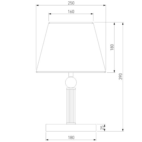 Настольная лампа Eurosvet Conso 01145/1 хром a061957