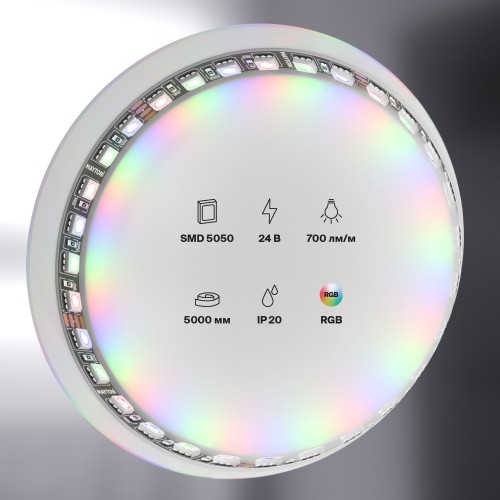 Светодиодная лента Maytoni Led Strip 24В 5050 21Вт/м RGB 5м IP20 Black 20038