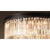 Потолочная люстра Delight Collection 1920s Odeon KR0387C-10B/P black/clear