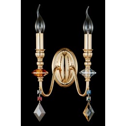 Бра Crystal Lux MERCEDES AP2 GOLD/COLOR