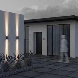 Уличный настенный светильник Maytoni Shell O570WL-L20B3K