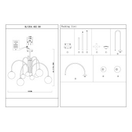 Люстра на штанге ST LUCE JINETO SL1204.402.08