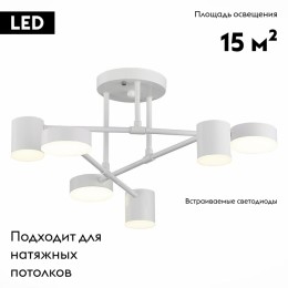 Потолочная светодиодная люстра Evoluce Nobel SLE201052-06