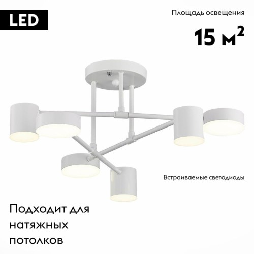 Потолочная светодиодная люстра Evoluce Nobel SLE201052-06