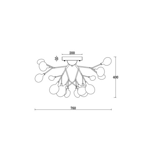 Потолочная люстра Freya Florencia FR5049CL-27W2