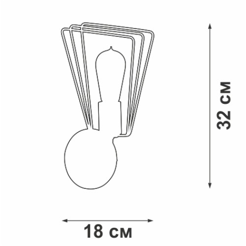 Бра Vitaluce V4378-1/1A