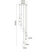 Каскадная люстра Arte Lamp Freddie A2231SP-9PB